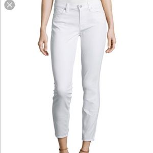 NWT 7 For All Mankind Gwenevere White Crop Skinny